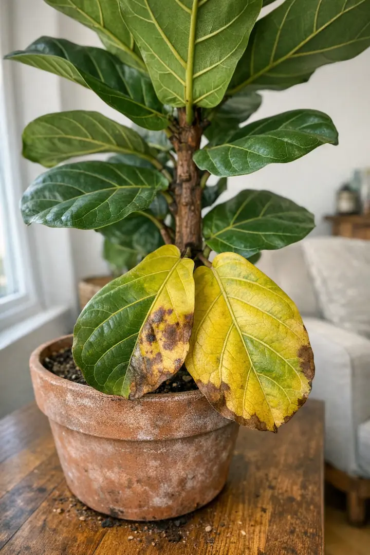 Fiddle Leaf Fig Yellow Leaves: What It's Actually Telling You